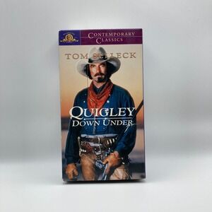 1990 Quigley Down Under VHS Tape starring Tom Selleck Contemporary Classics